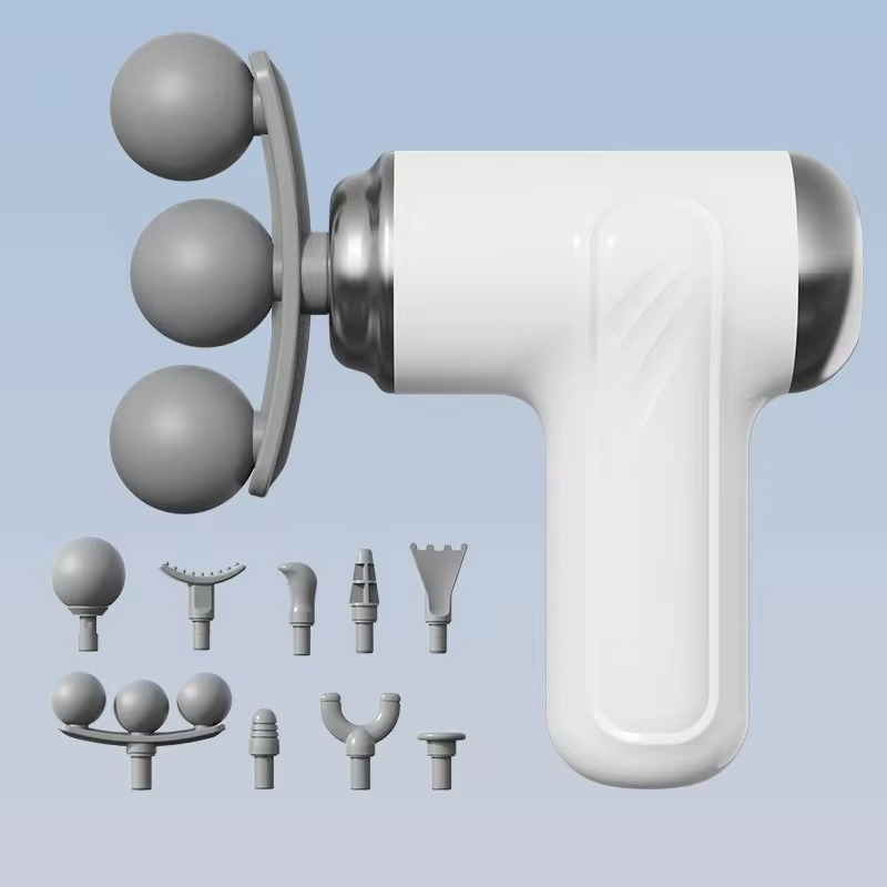 Triple Head Fascial Gun 6 Adjustable Speed Levels